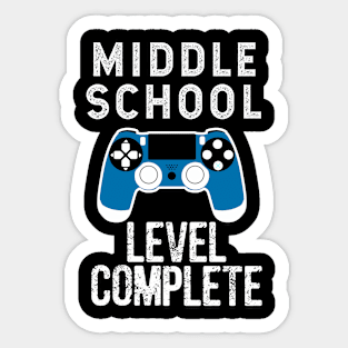 Middle School Level Complete Graduate Last Day Of School Sticker